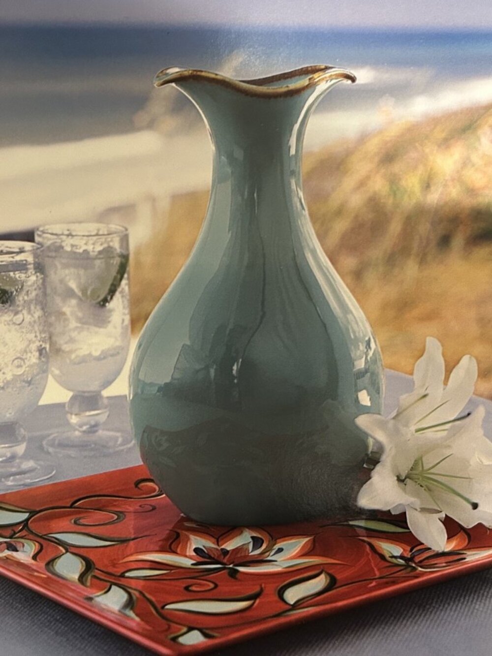 Vintage SLAH Tuscan Flared Rim Vase/Pitcher